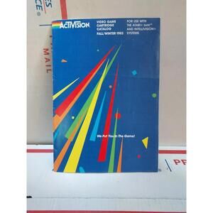 Vintage Atari 2600 Activision Video Game Cartridge Catalog Fall Winter 1983 Cb50